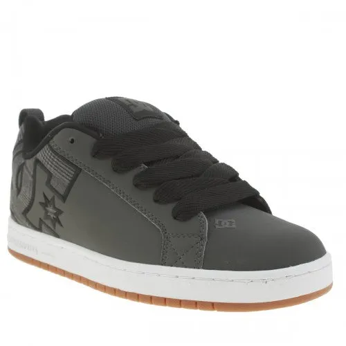 Mens DC Court Graffik Skateboard-Casual Trainers Grey-Black - UK 11 (RRP: £65)