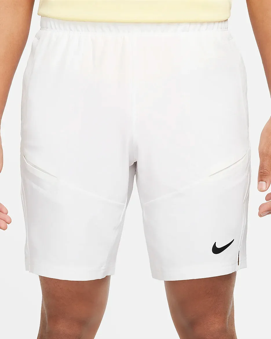 Mens Nike Victory 9" Tennis Shorts (White)