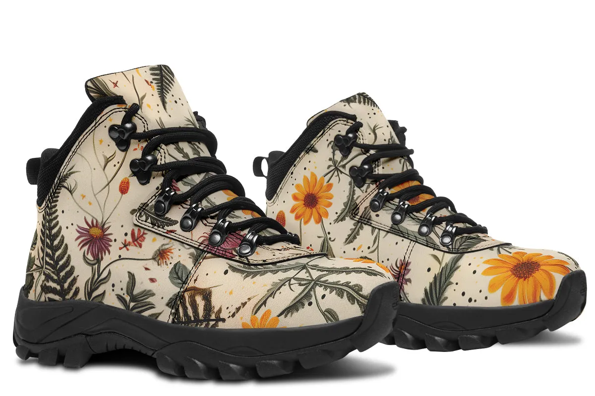 Midsummer Outdoor Boots - Water Resistant Vegan Leather Trekking Shoes with Durable Soles