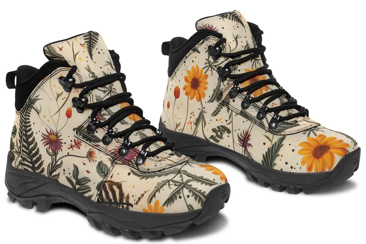 Midsummer Outdoor Boots - Water Resistant Vegan Leather Trekking Shoes with Durable Soles