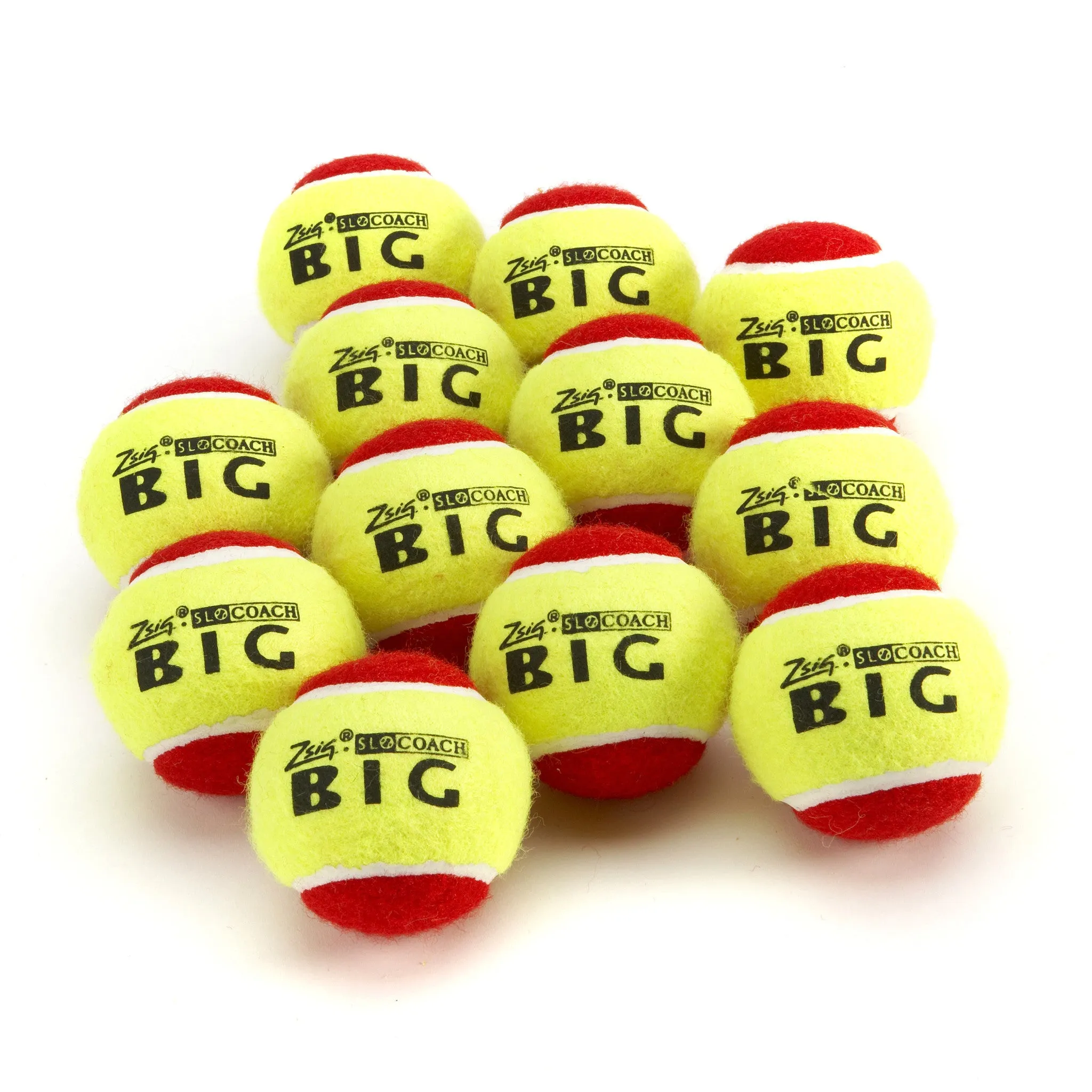 Mini Tennis | Red Stage | SLOcoach Big Red Balls | Dozen (12)