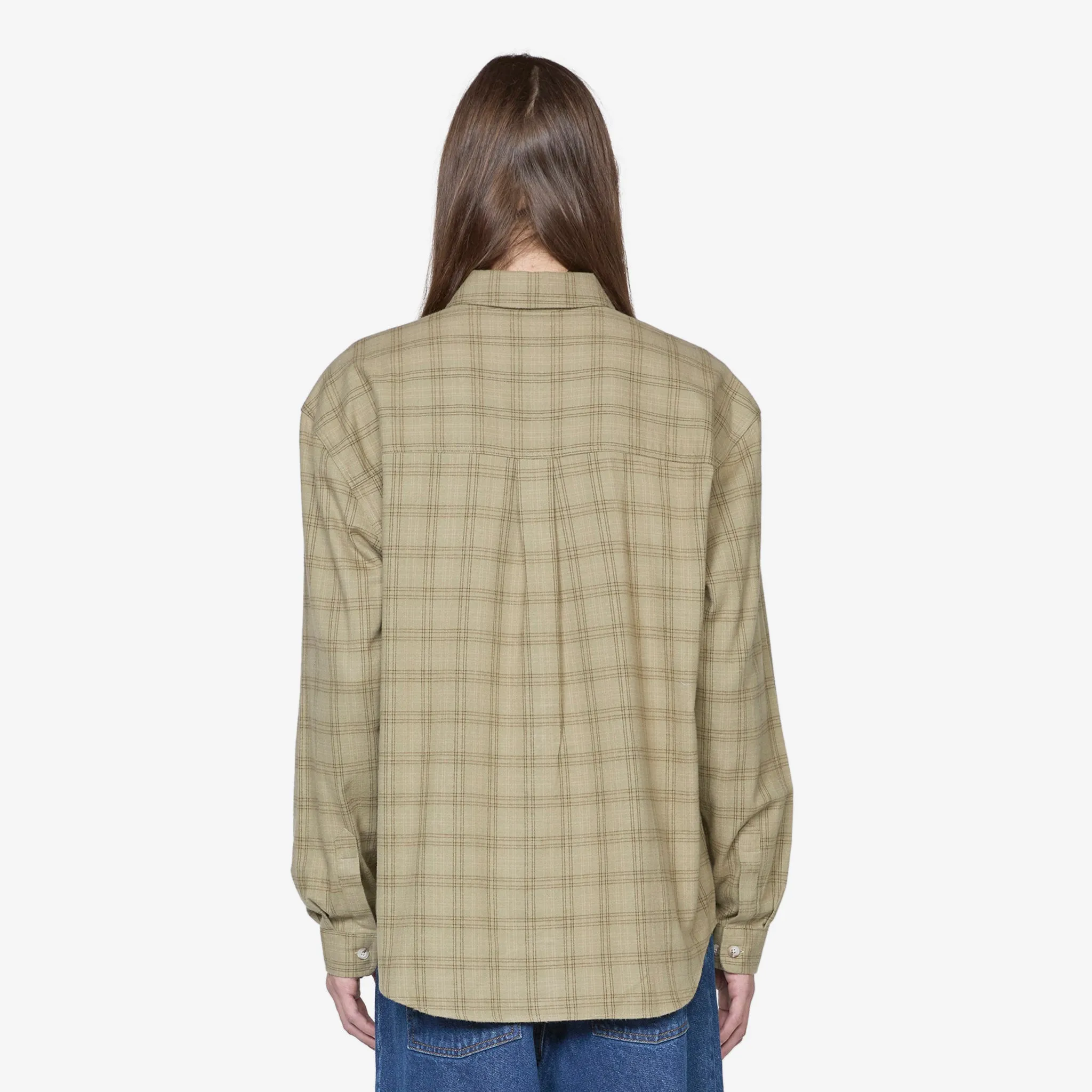 Mitchell Flannel Longsleeve Shirt  Green | Beige