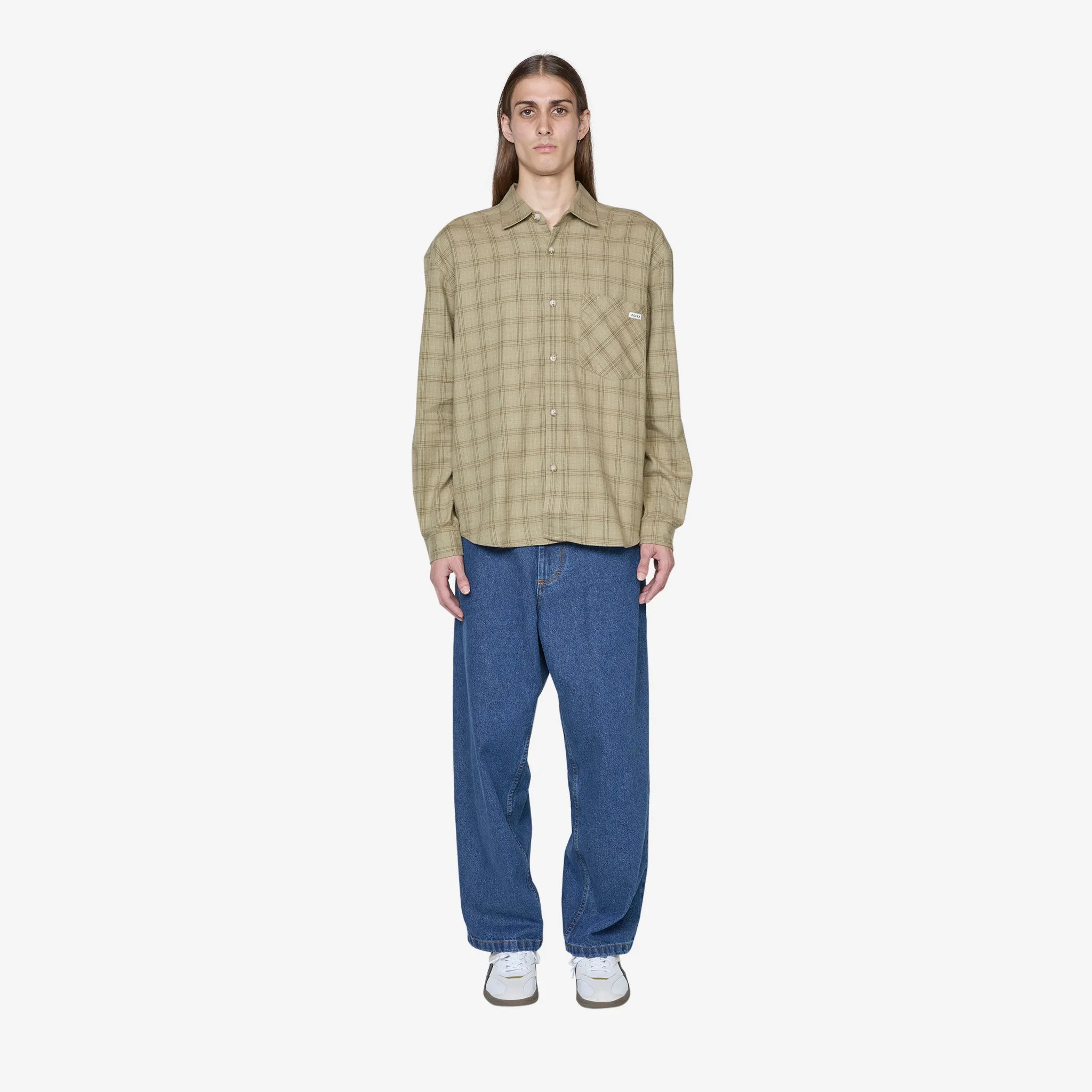 Mitchell Flannel Longsleeve Shirt  Green | Beige