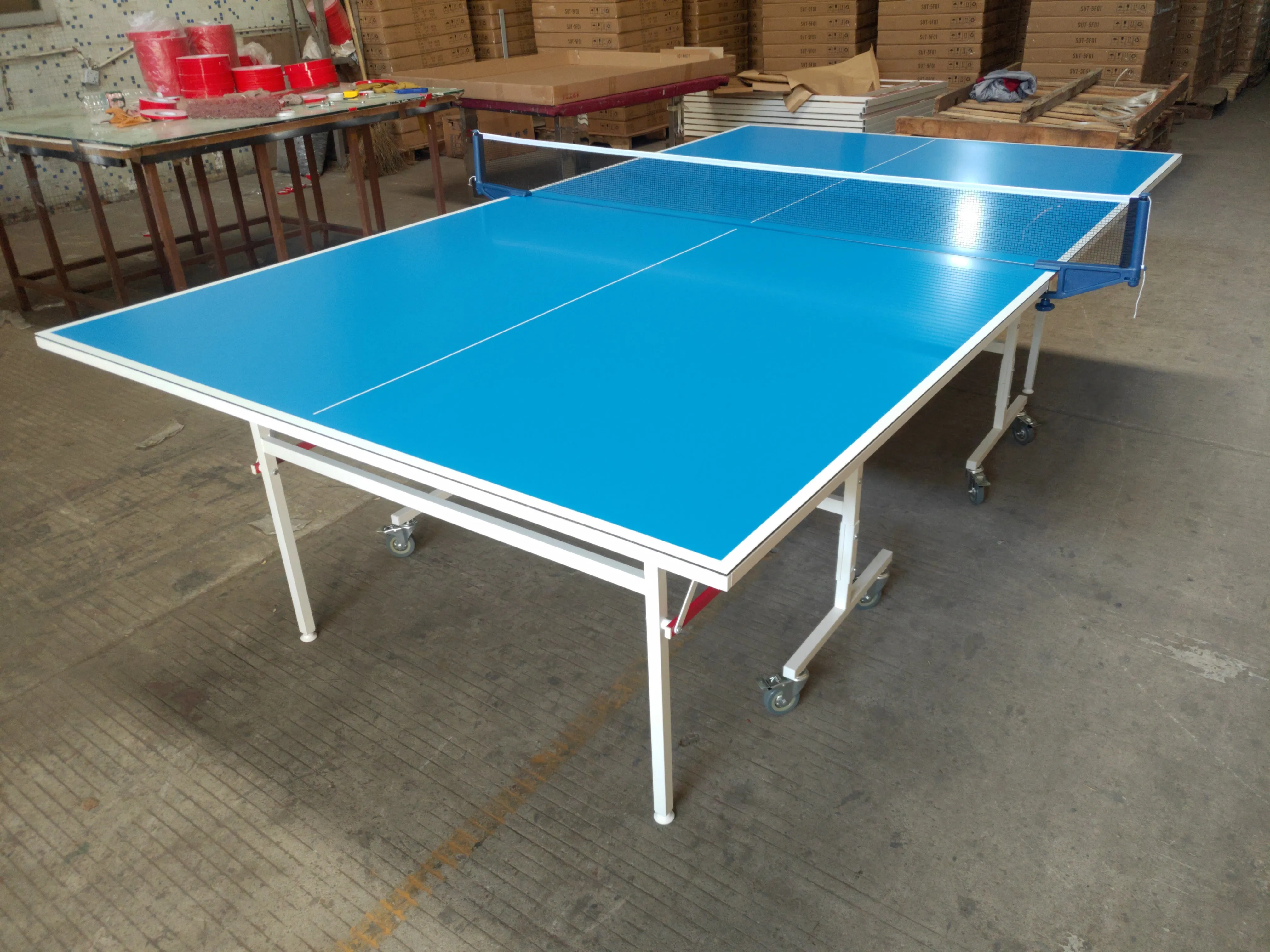 Mobile table tennis table, home indoor and outdoor foldable standard competition table tennis table