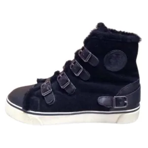 MUBO UGG Women Sneaker with TPR Sole - Black