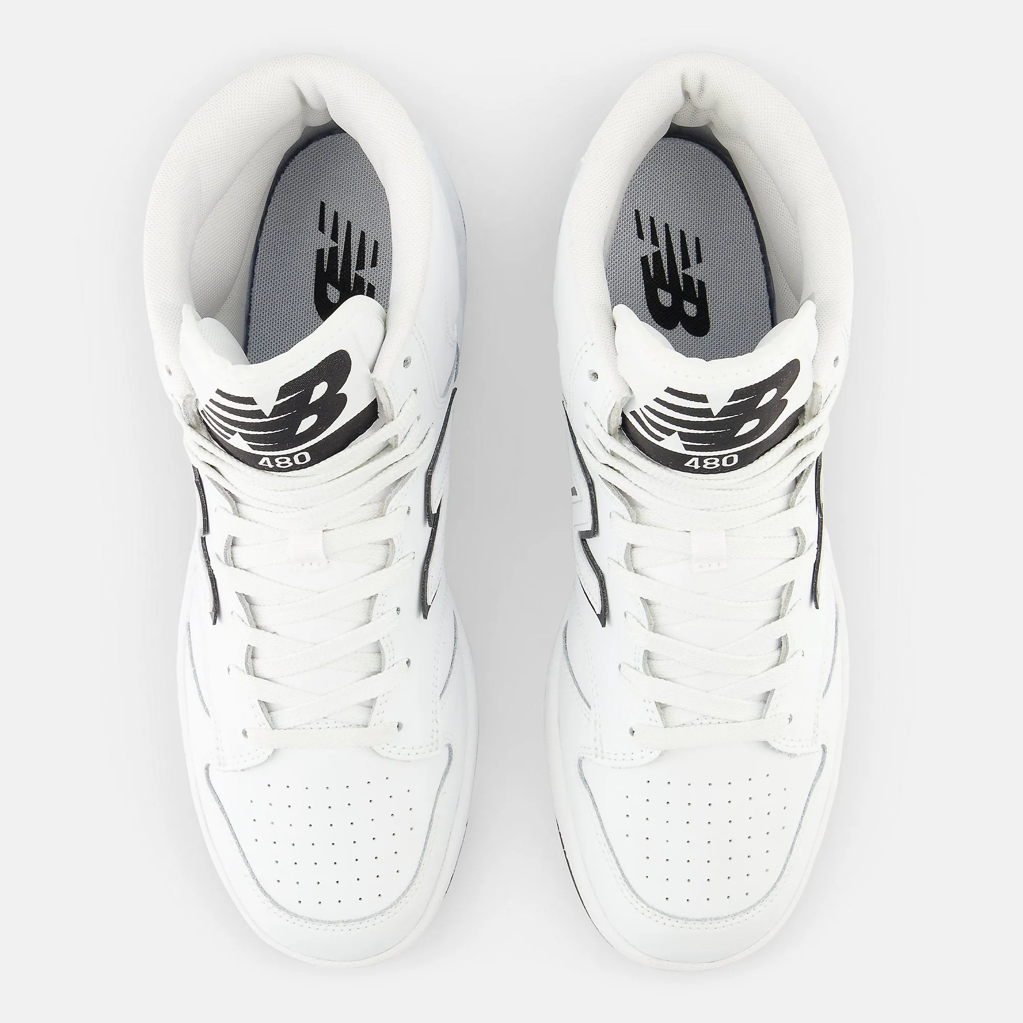 New Balance Mens Basket Ball Fashion High Top Trainers - White / Black