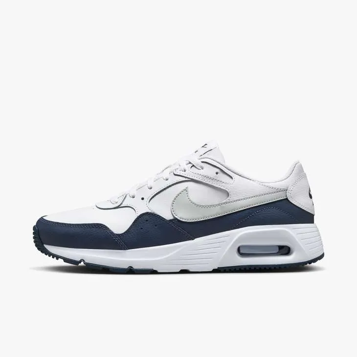 Nike Air Max SC Leather White Navy Men's