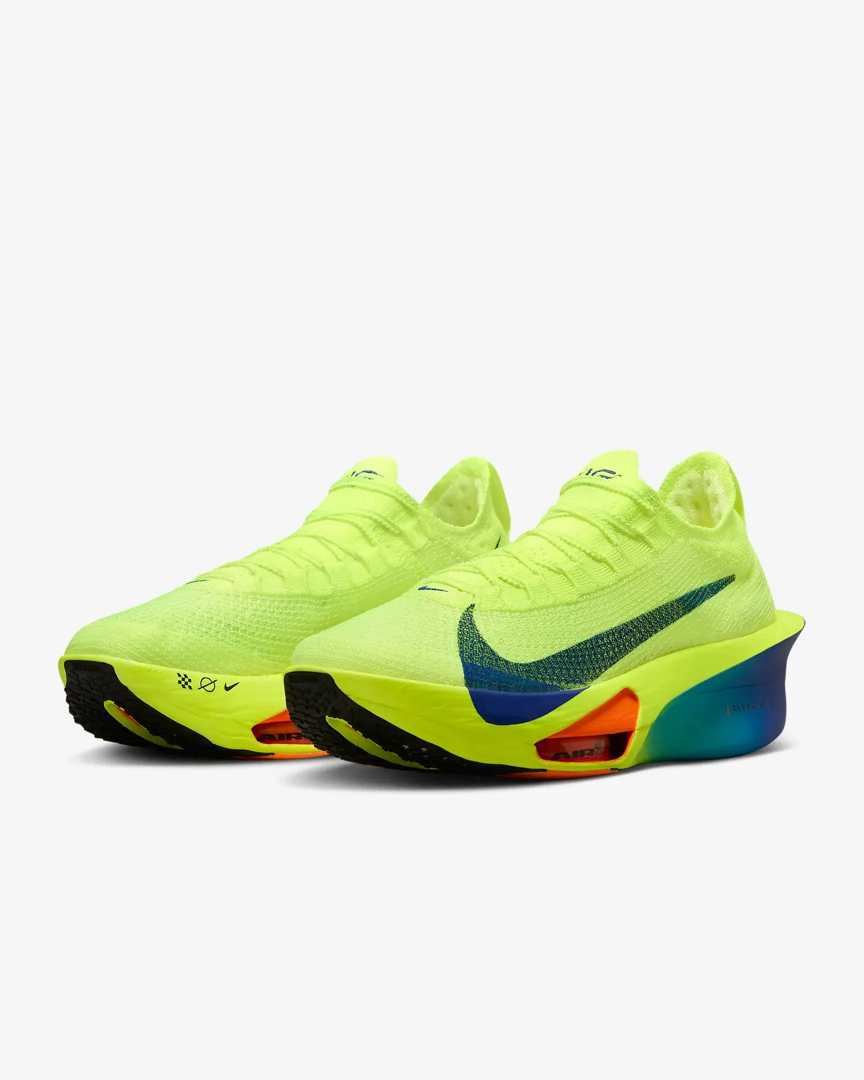 Nike Alphafly 3 Men's Road Running Shoes - Volt/Scream Green/Barely