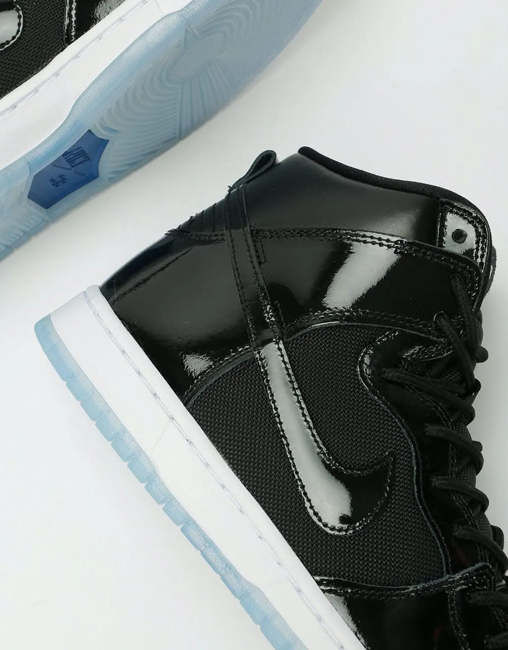 Nike SB Dunk High Pro Skate Shoes - Black/Black-White-Varsity Royal