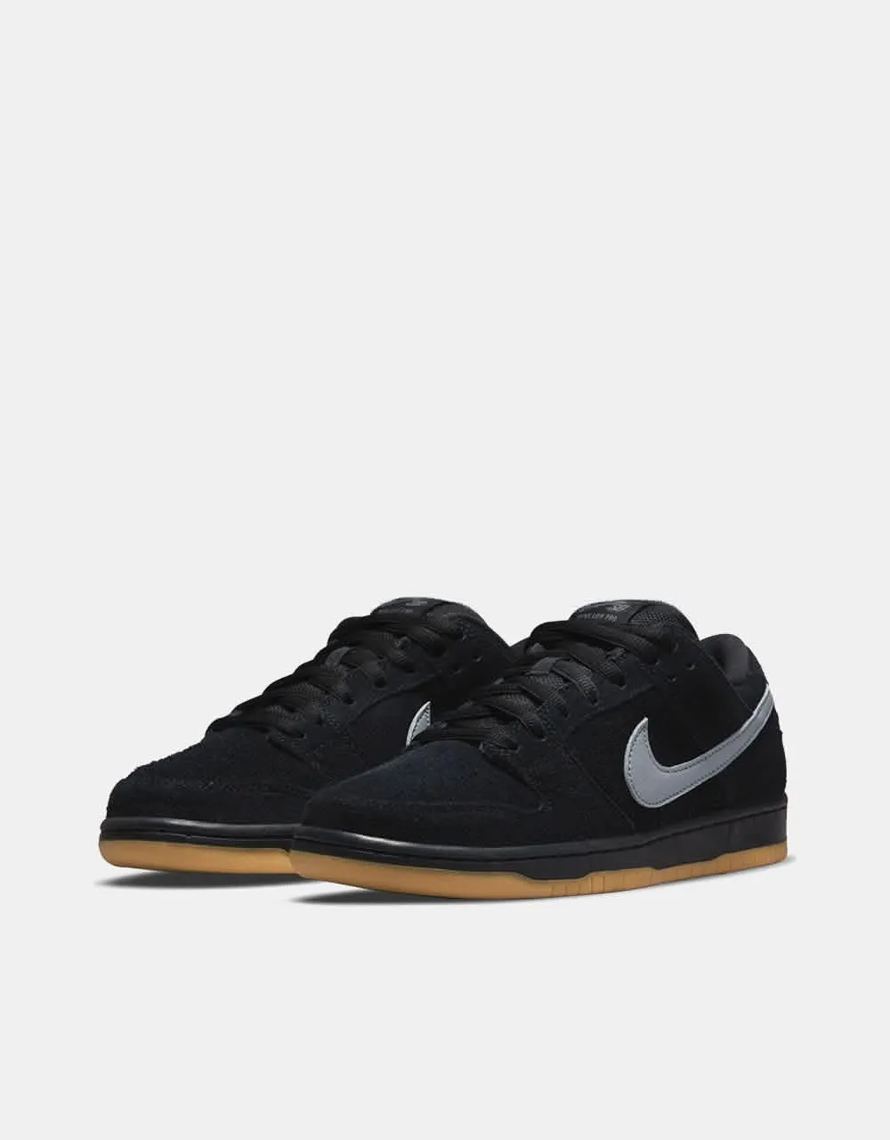 Nike SB Dunk Low Pro Skate Shoes - Black/Cool Grey-Black-Black