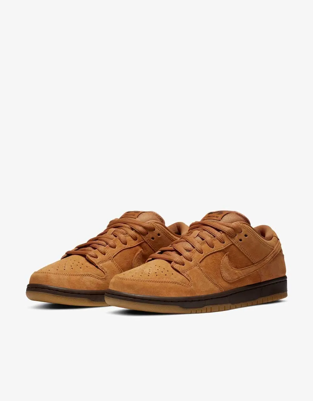 Nike SB Dunk Low Pro Skate Shoes - Flax/Flax-Flax-Baroque Brown