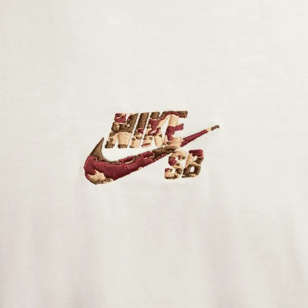 Nike SB Max90 Embroidered Camo Graphic Skate Tee Sail - Medium Olive