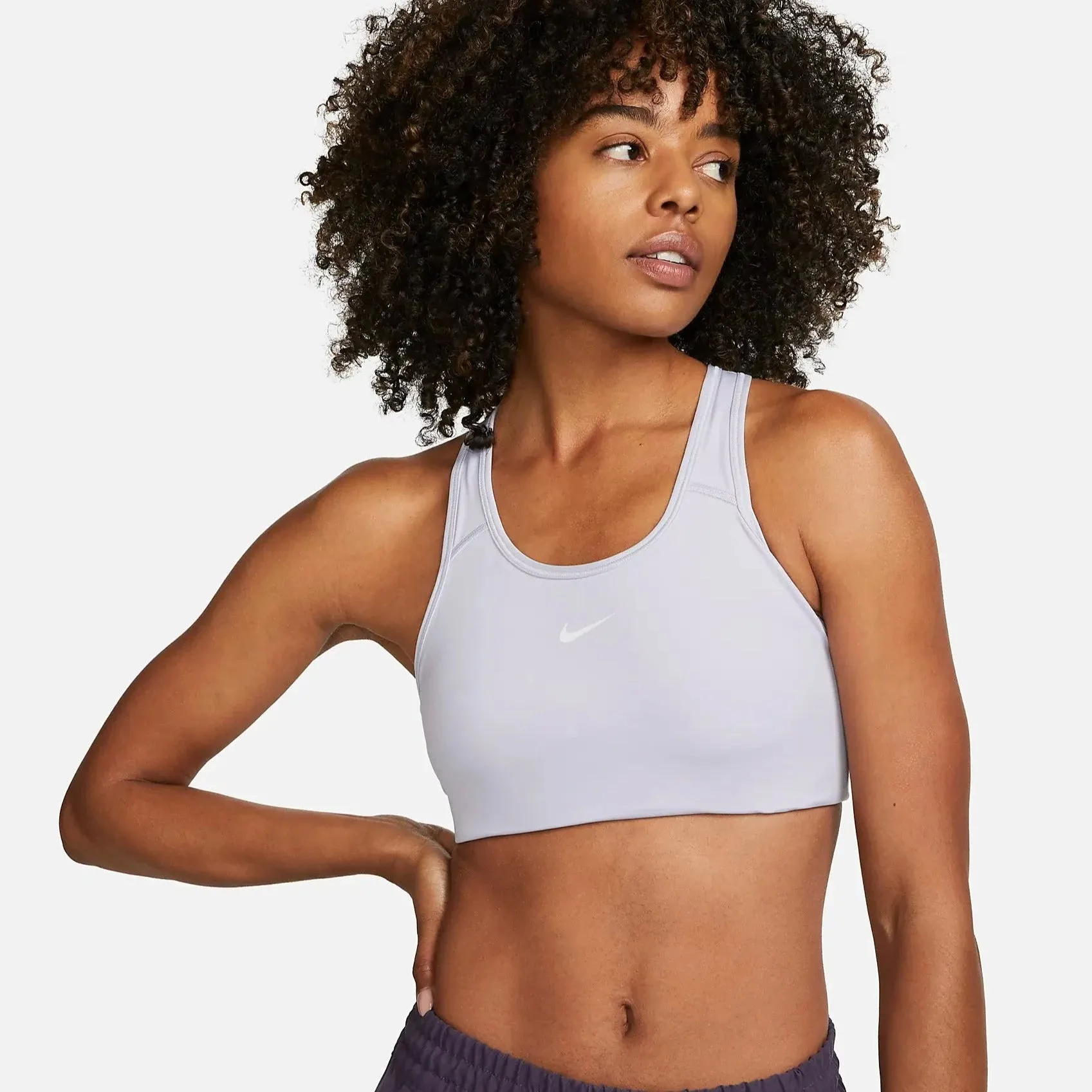 Nike Swoosh Womens Medium-Support 1-Piece Pad Sports Bra