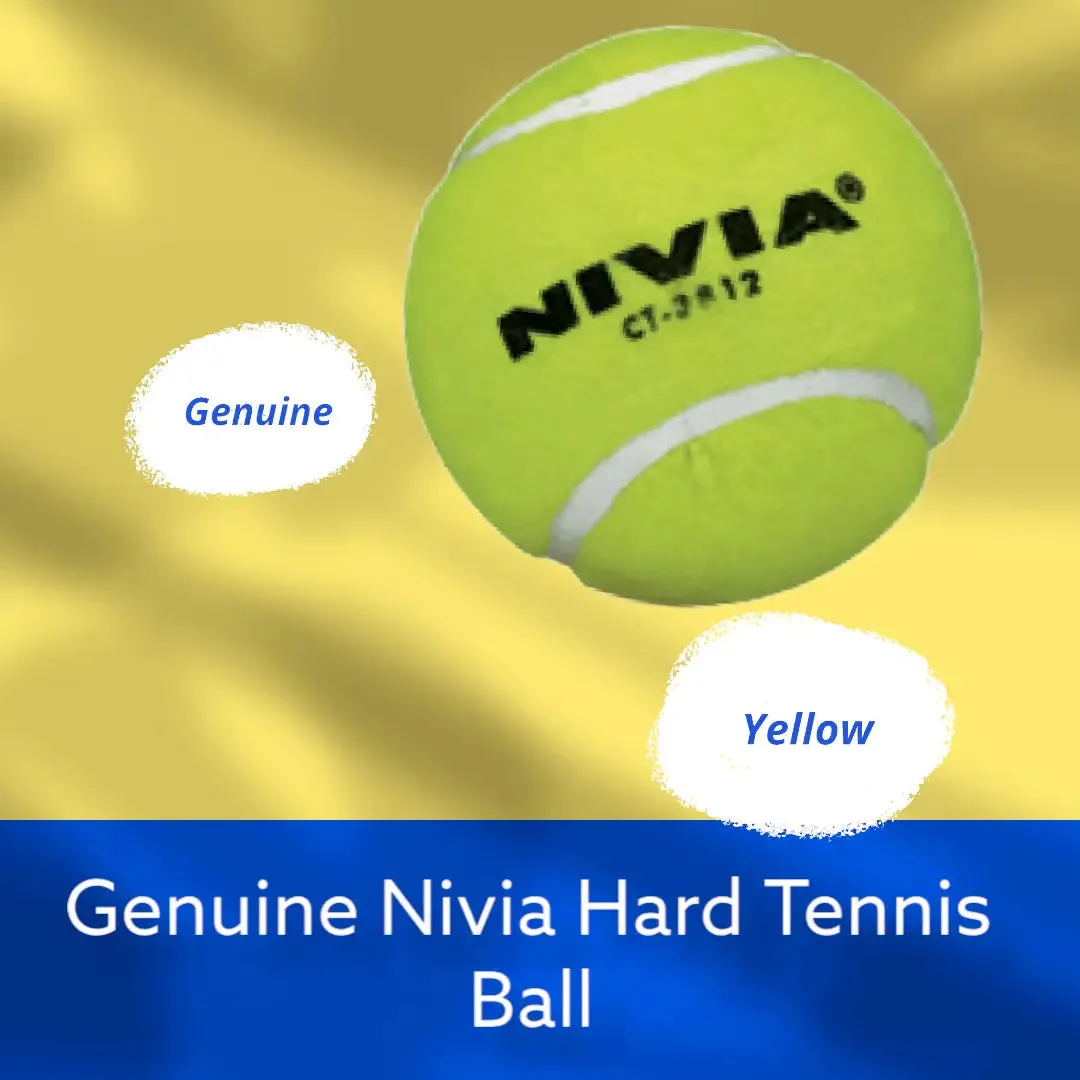 Nivia Heavy Tennis Cricket Ball Yellow Pack of 12