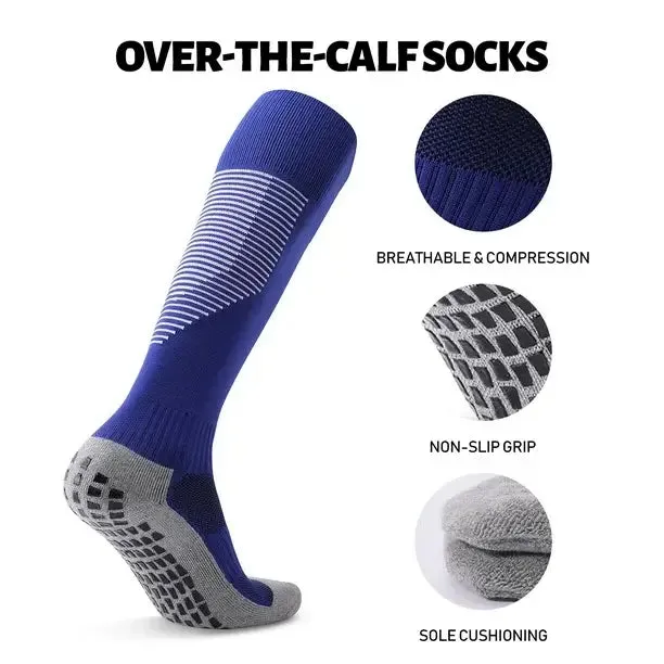 Over Knee Non Slip Cushion Football Socks