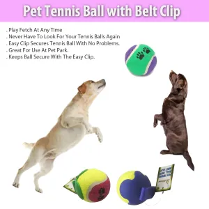 Pet Tennis Ball with Belt Clip