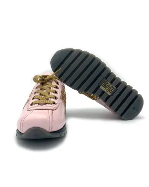 Pink Leather Sneaker for Kids