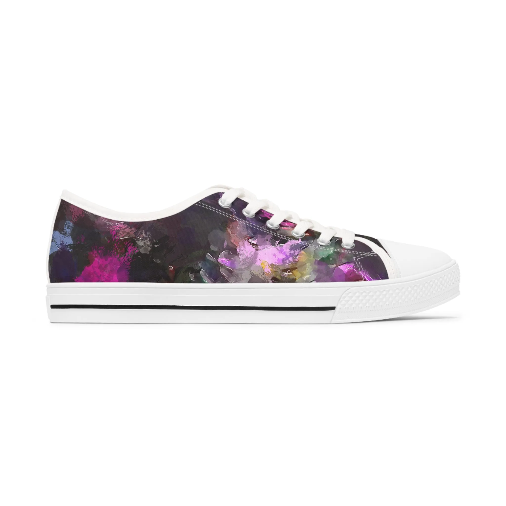 Purple Painting - Inovax Woman's Low Top Sneakers