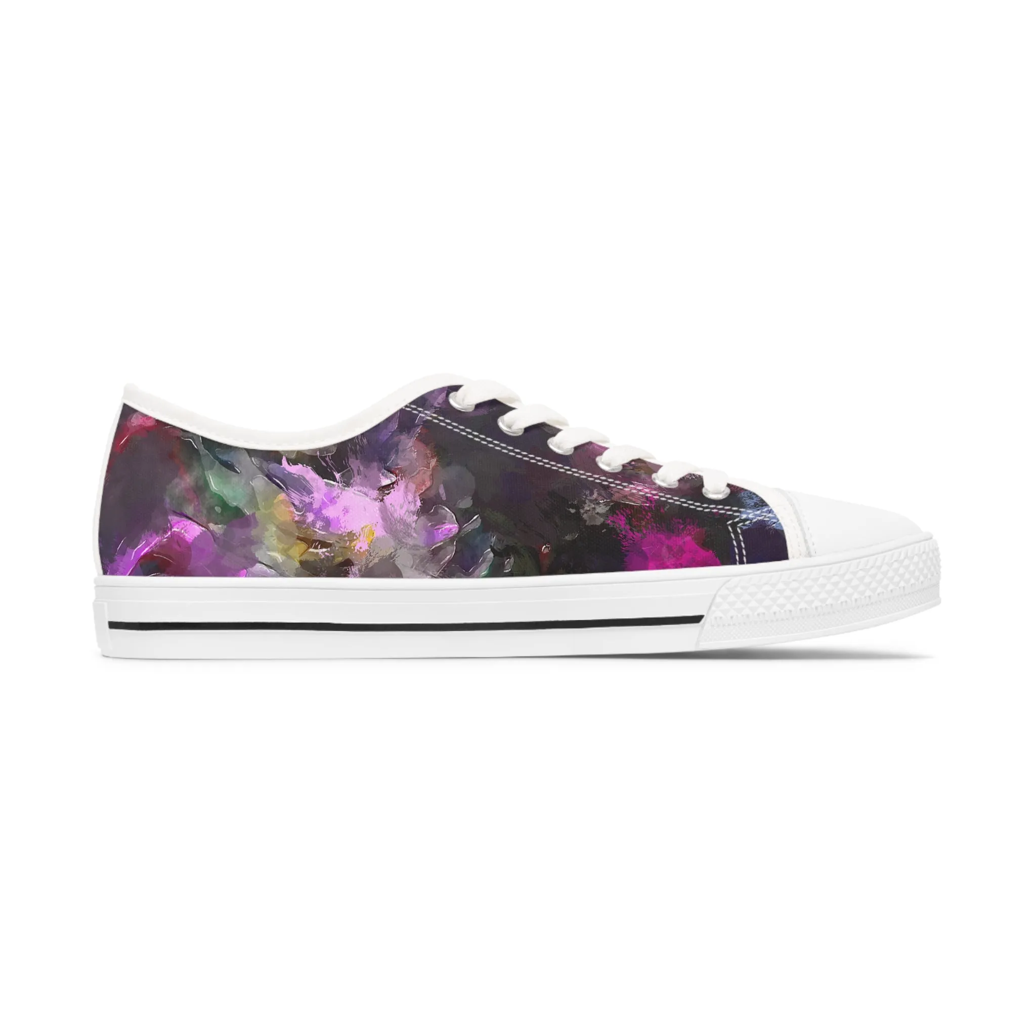 Purple Painting - Inovax Woman's Low Top Sneakers