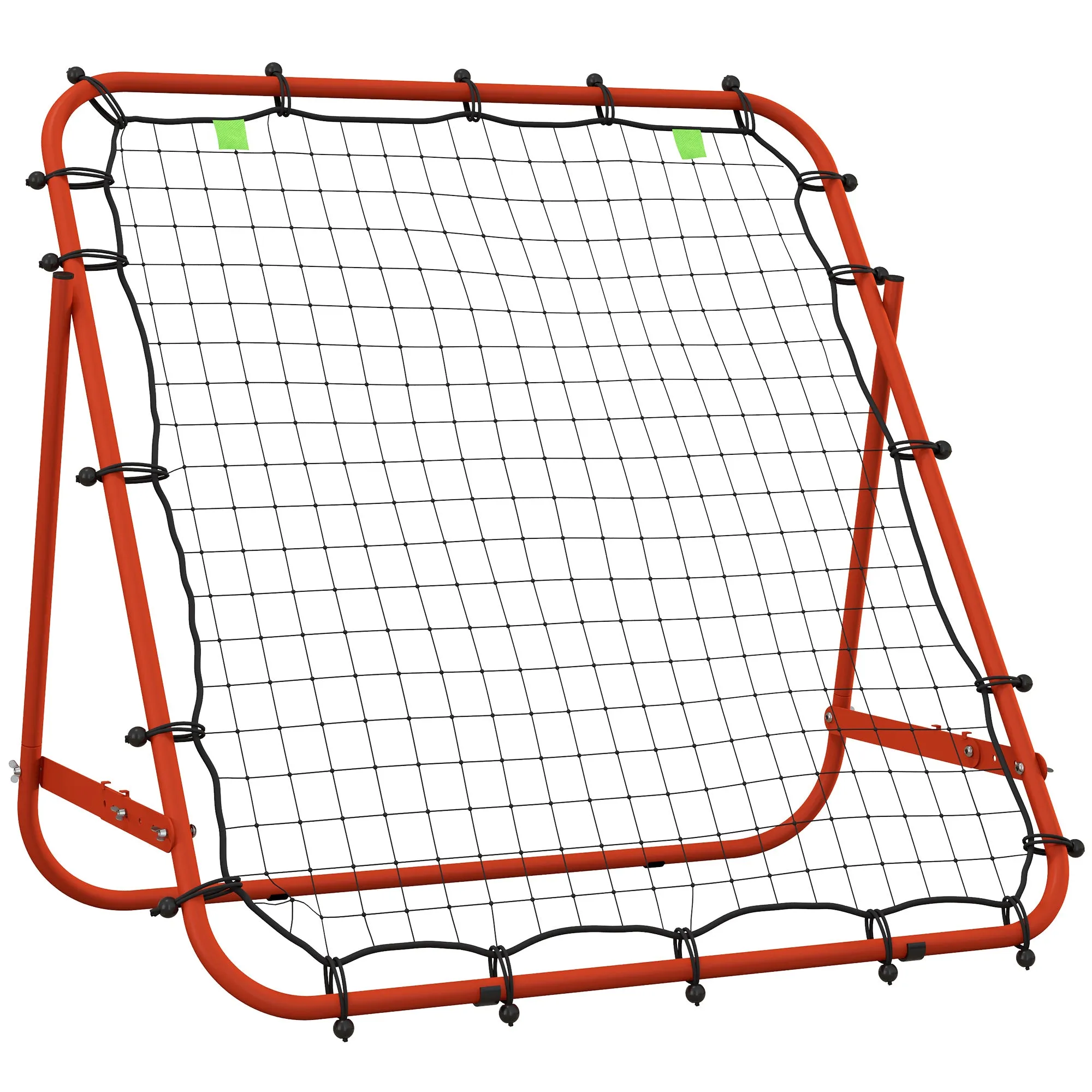 Rebounder Net Kids Adults Football Training Aid Adjustable Red