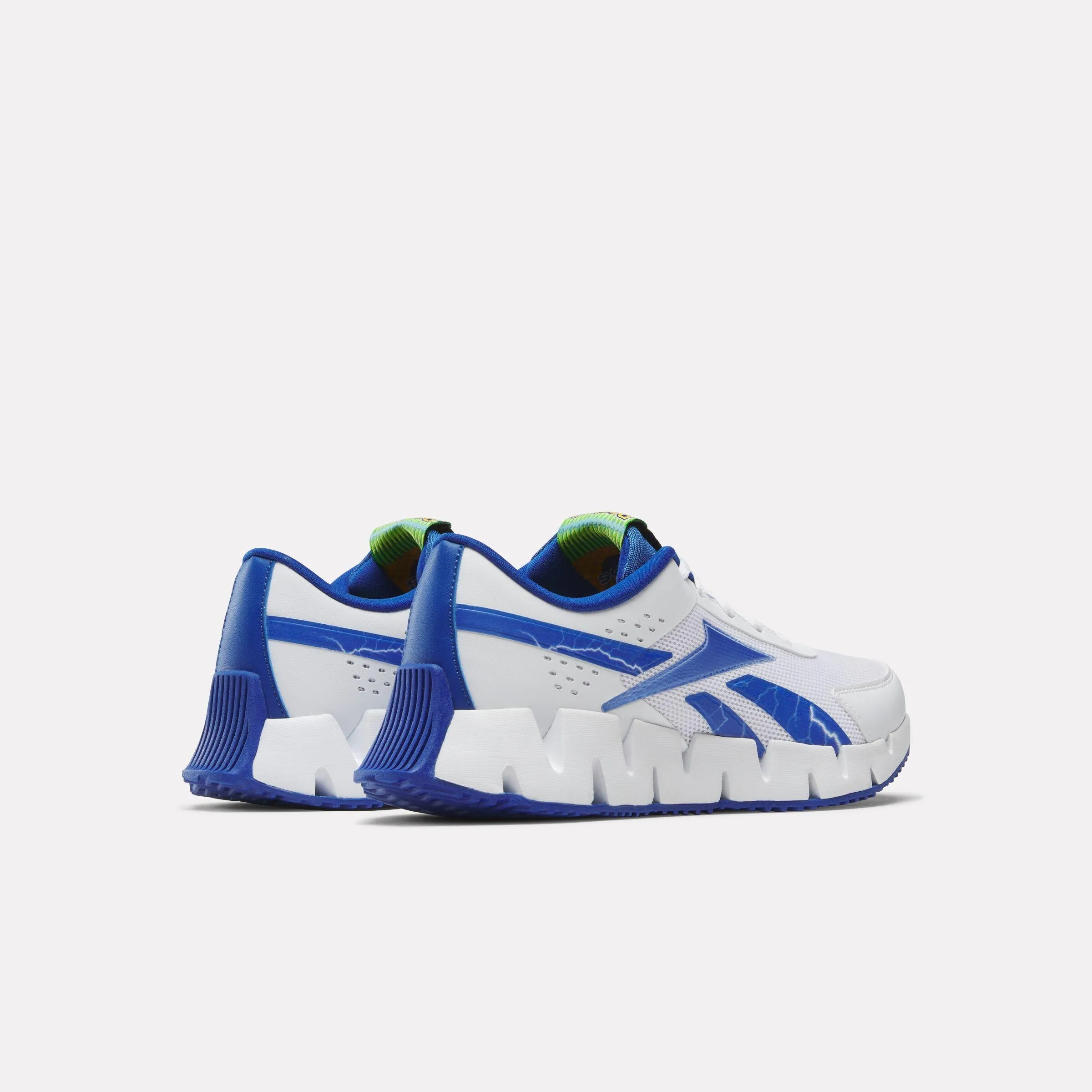 Reebok Footwear Kids Reebok x Sonic Zig Dynamica 2.0 Shoes - Grade School WHITE/BLUE/WHITE