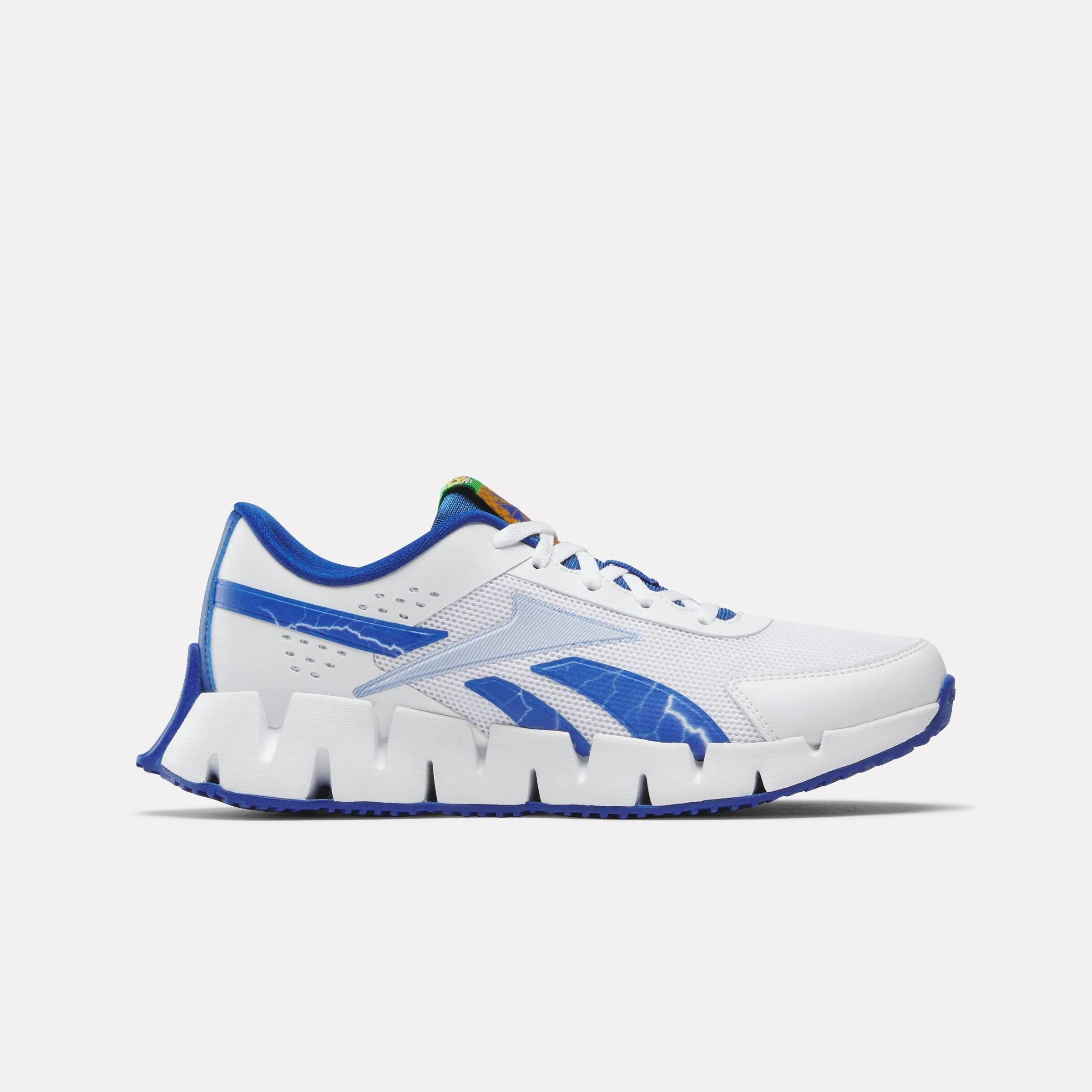 Reebok Footwear Kids Reebok x Sonic Zig Dynamica 2.0 Shoes - Grade School WHITE/BLUE/WHITE