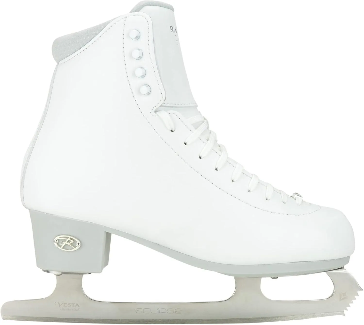 Riedell Crystal Adult Ice Skates - Competitive Figure Ice Skates with Stainless Steel Vesta Blade