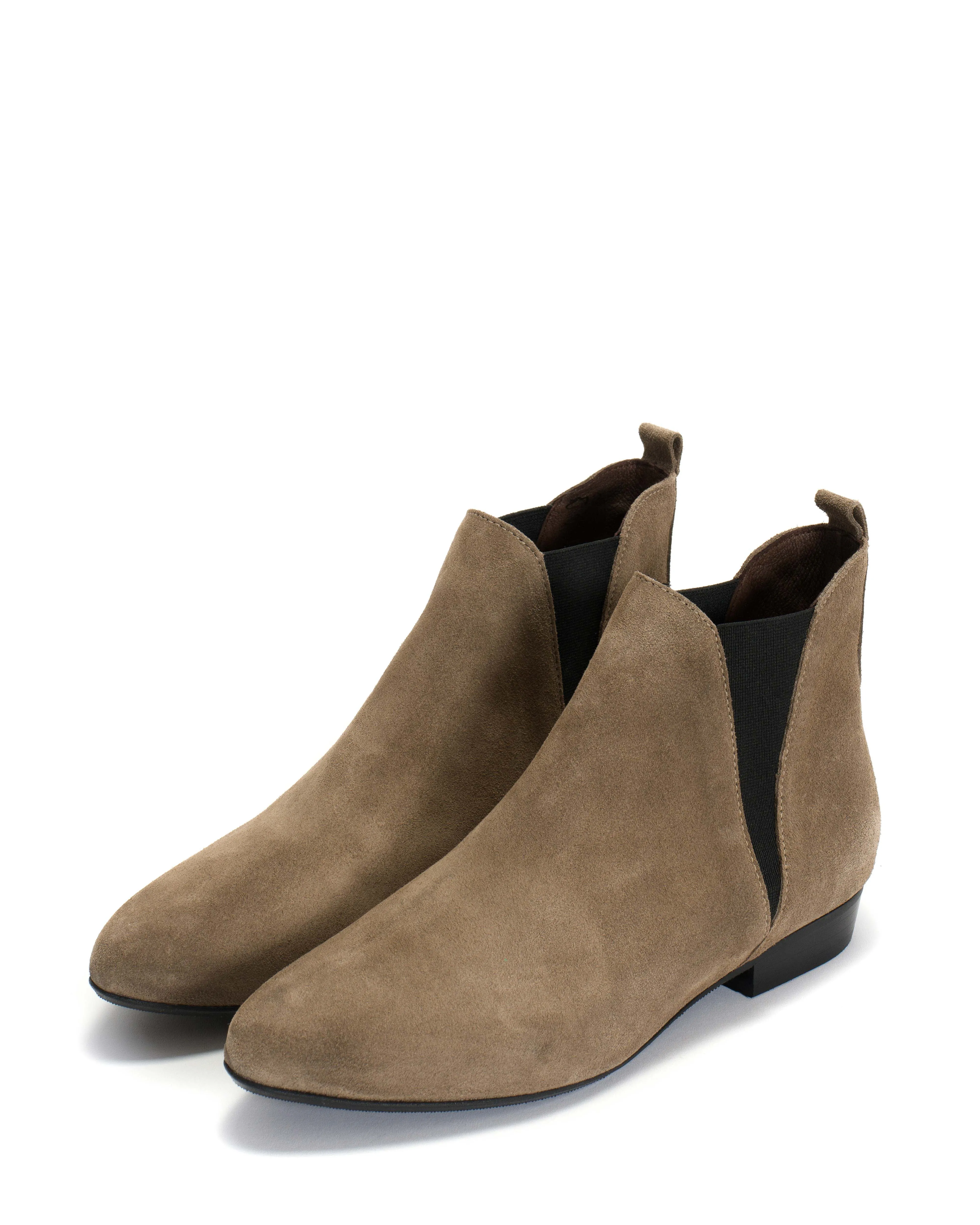 Rita Calf Suede Mushroom