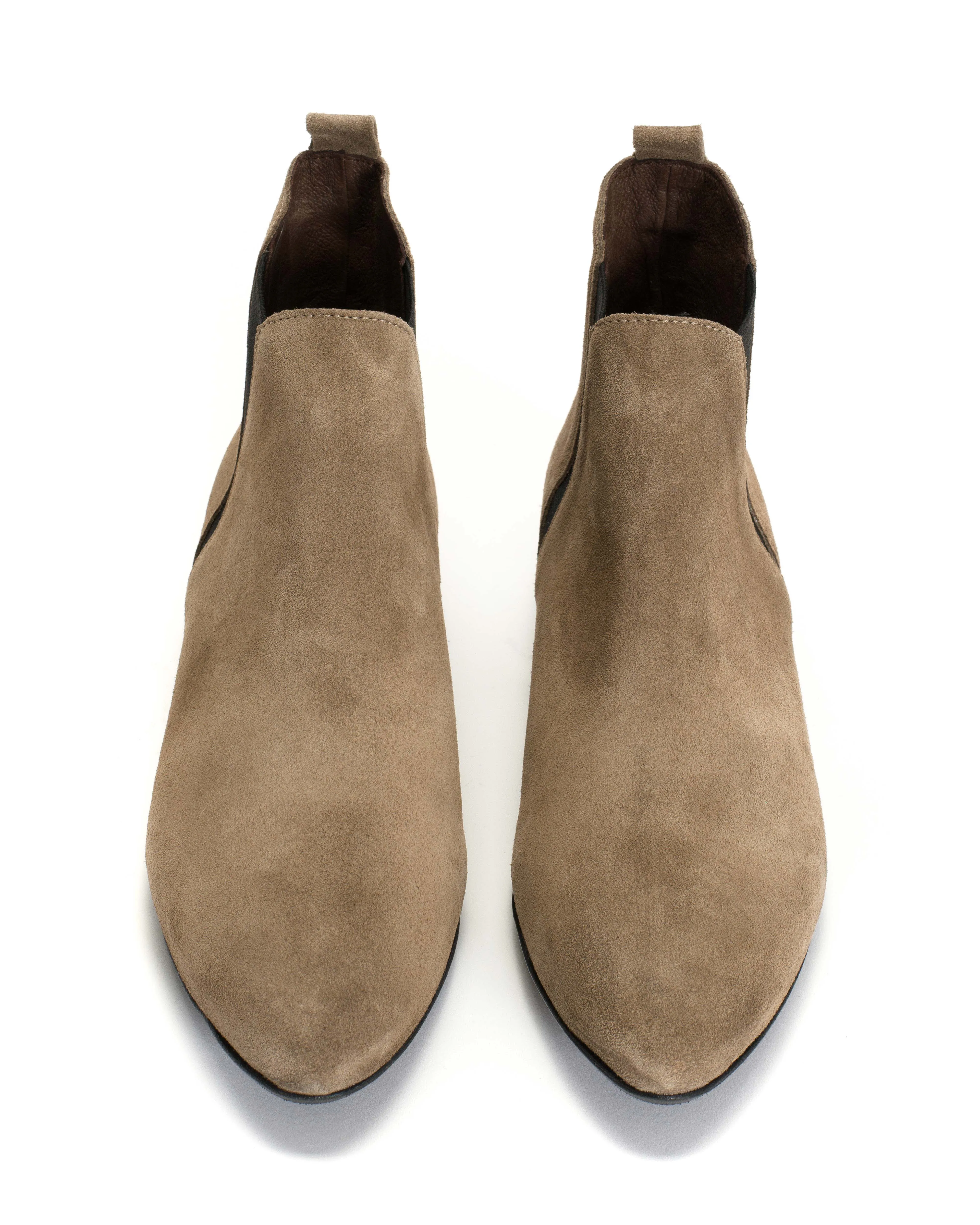 Rita Calf Suede Mushroom