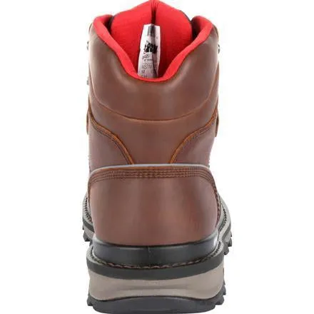 Rocky Men's Rams Horn 6" Comp Toe WP Work Boot - Brown - RKK0257