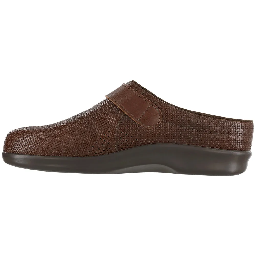 SAS Clog Woven Brown Leather (Women's)