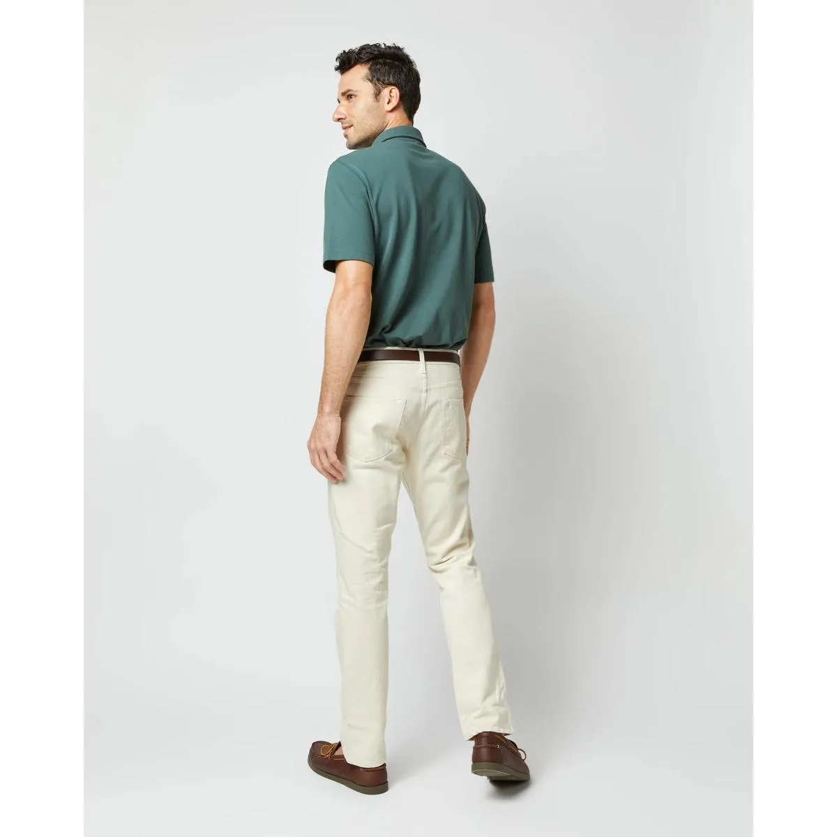 Short-Sleeved Polo Dark Spruce Pima Pique