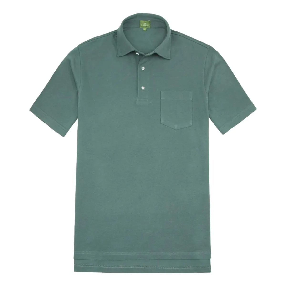 Short-Sleeved Polo Dark Spruce Pima Pique