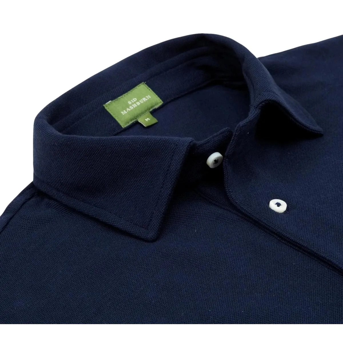 Short-Sleeved Polo Navy Pima Pique