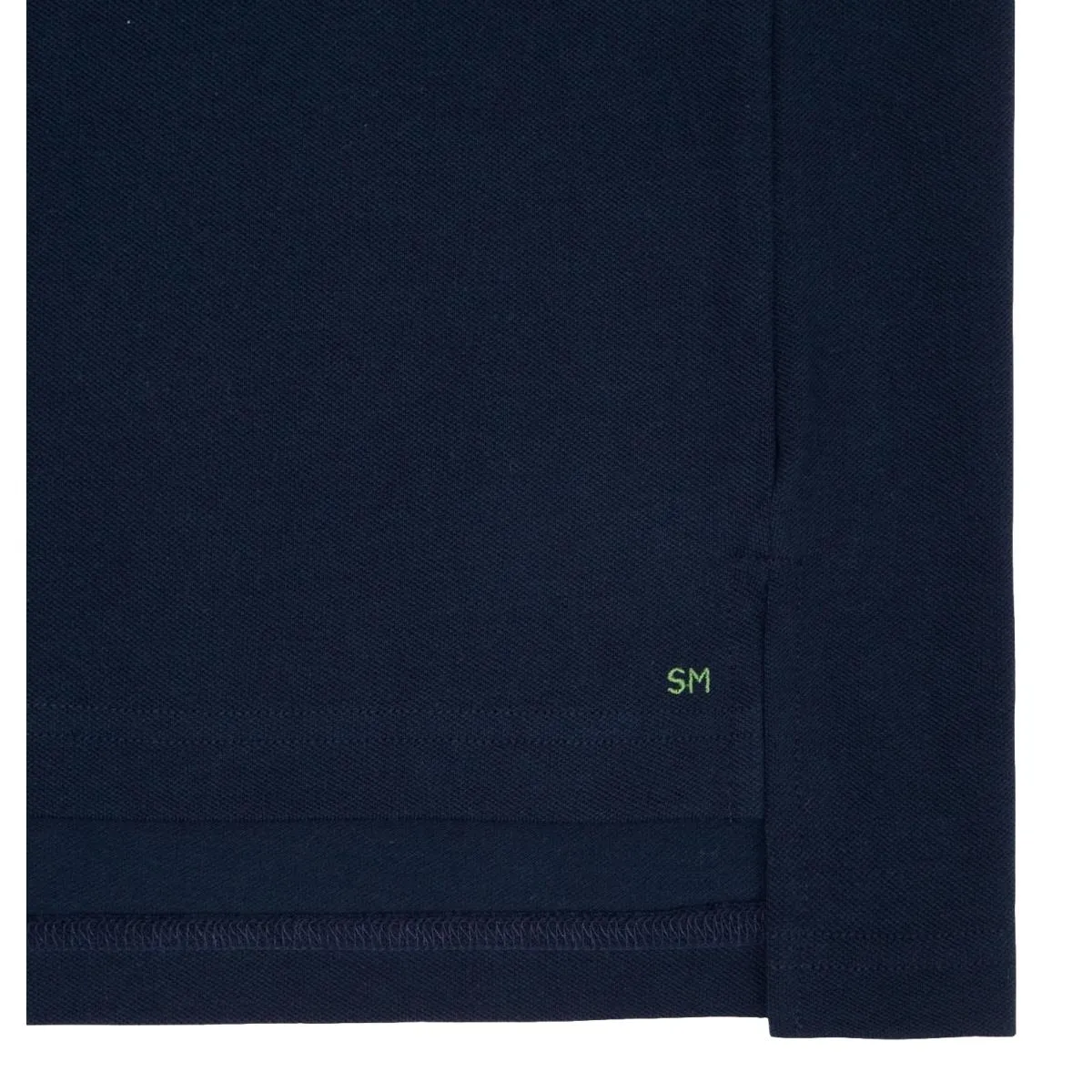 Short-Sleeved Polo Navy Pima Pique