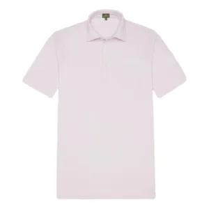 Short-Sleeved Polo Pale Pink Pima Pique