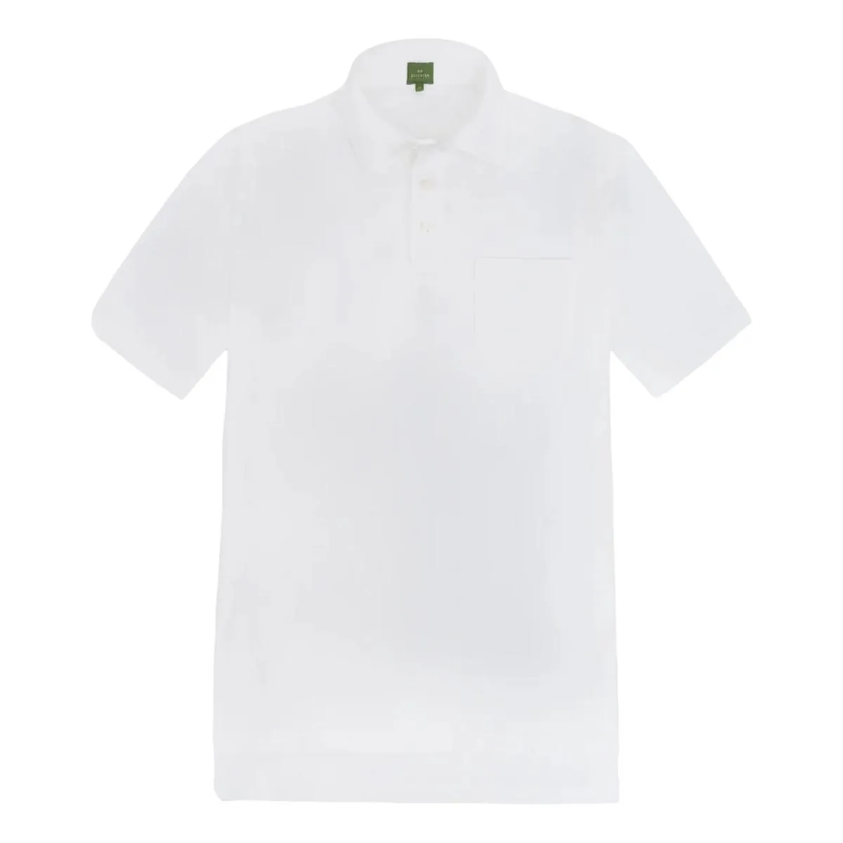 Short-Sleeved Polo White Pima Pique