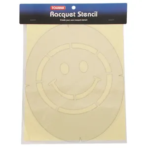 Smiley Face Tennis Stencil