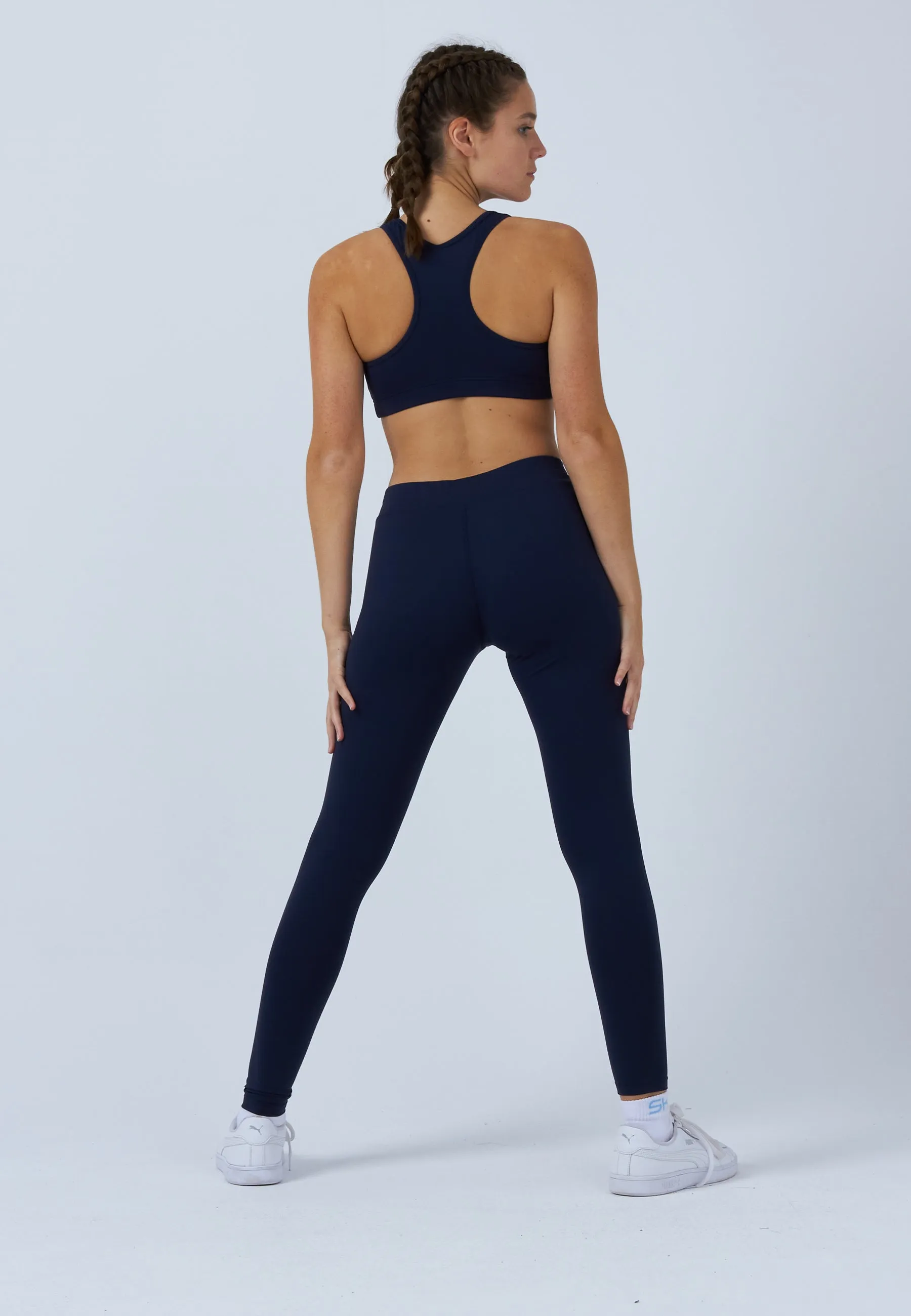 Sport Long Leggings, navy blue