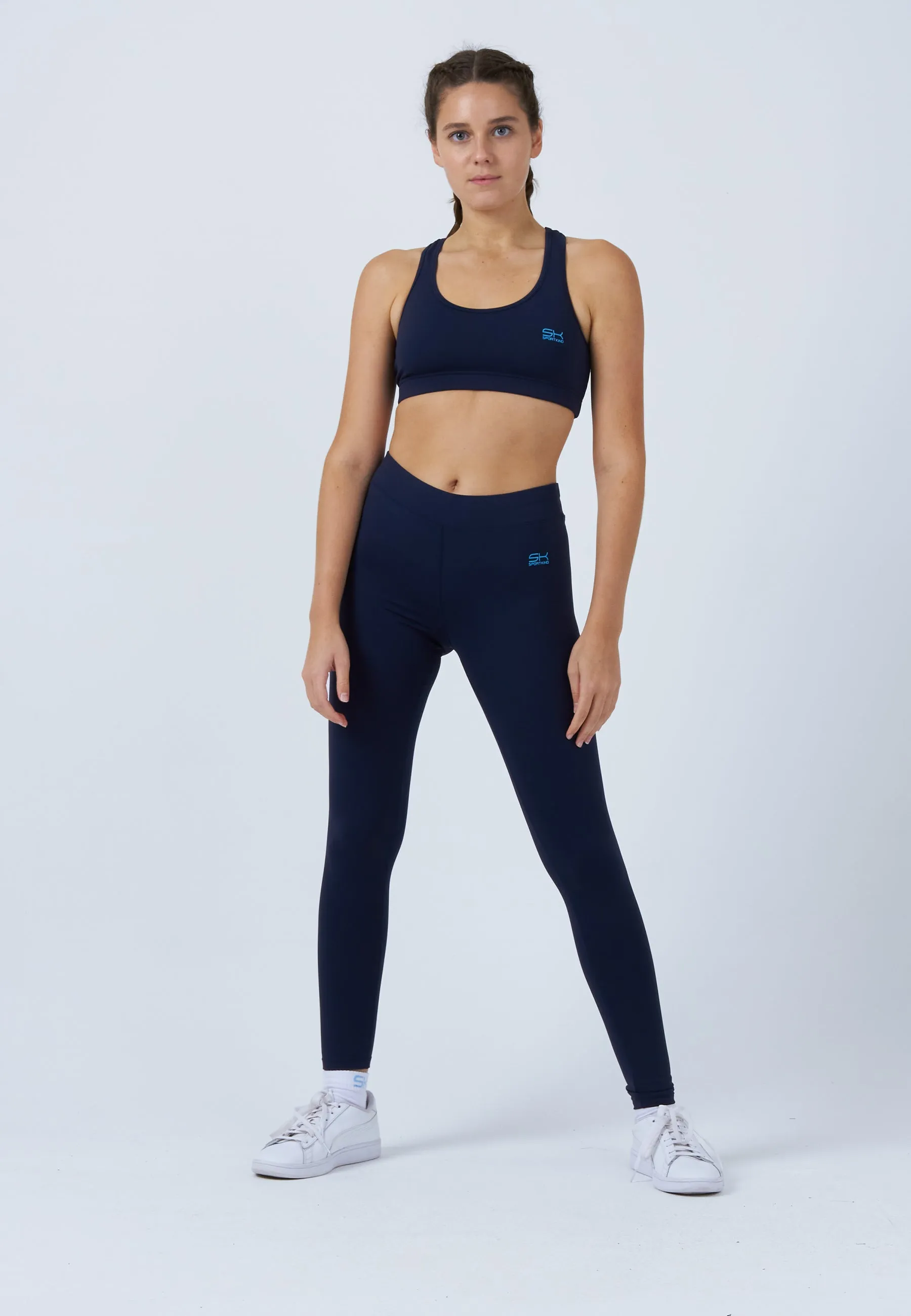 Sport Long Leggings, navy blue