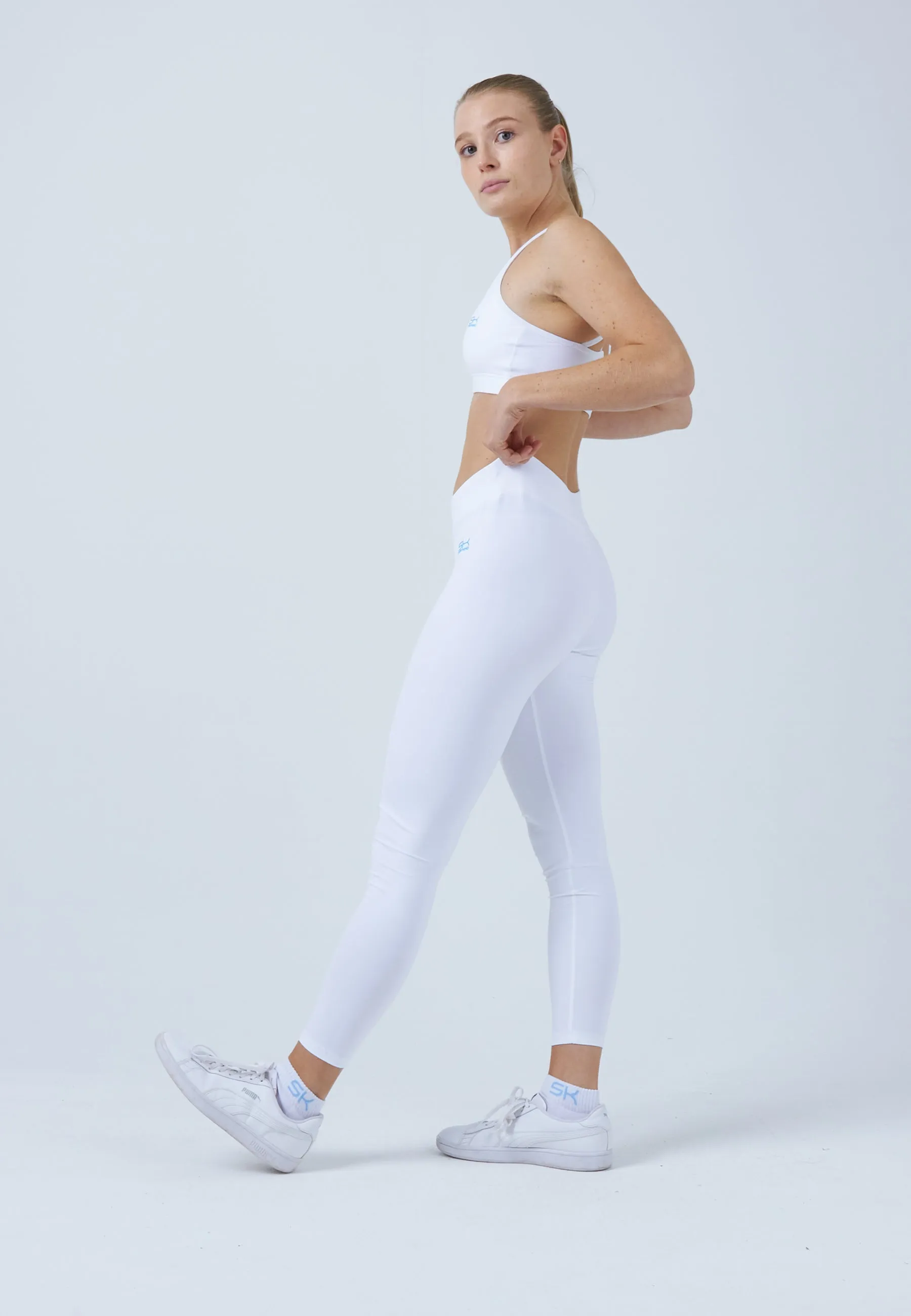 Sport Long Leggings, white