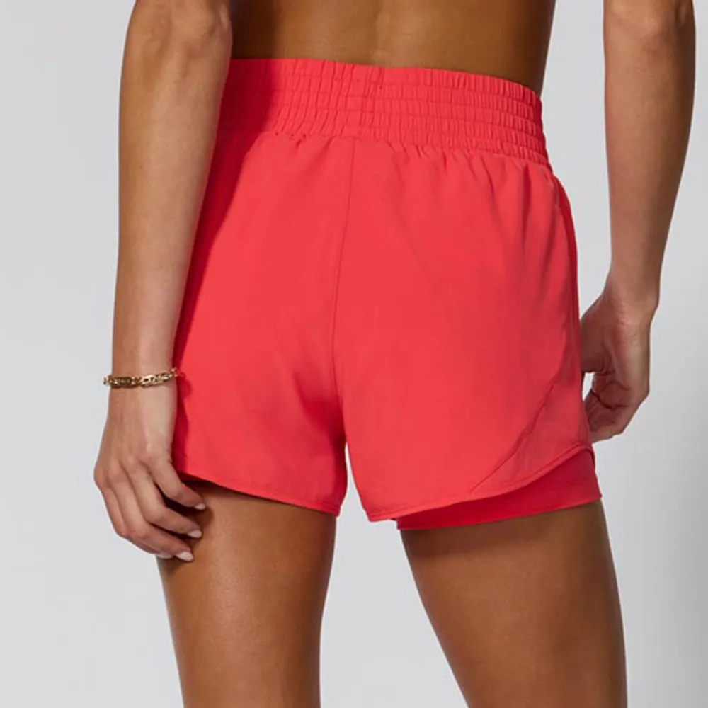 Stride Run Short 3" (Women's) - Hibiscus