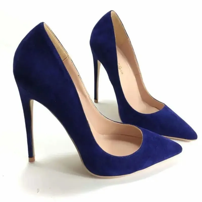 Suede Stiletto Heels: Europe & America Style, Super High Heel