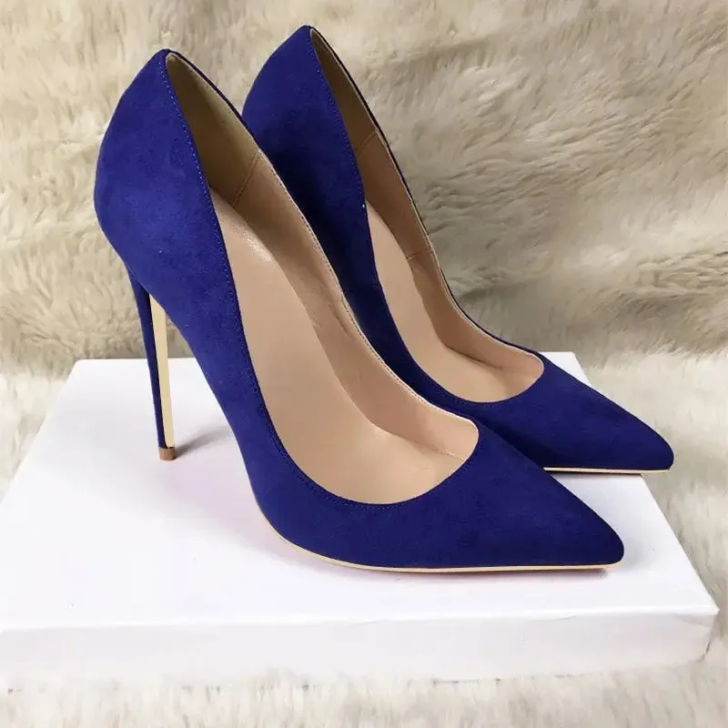 Suede Stiletto Heels: Europe & America Style, Super High Heel