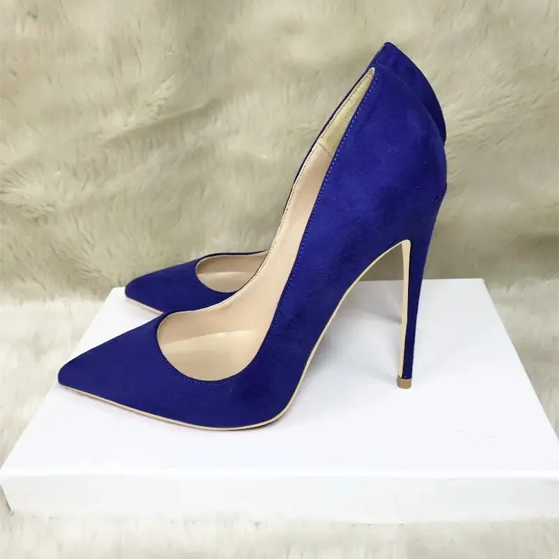 Suede Stiletto Heels: Europe & America Style, Super High Heel