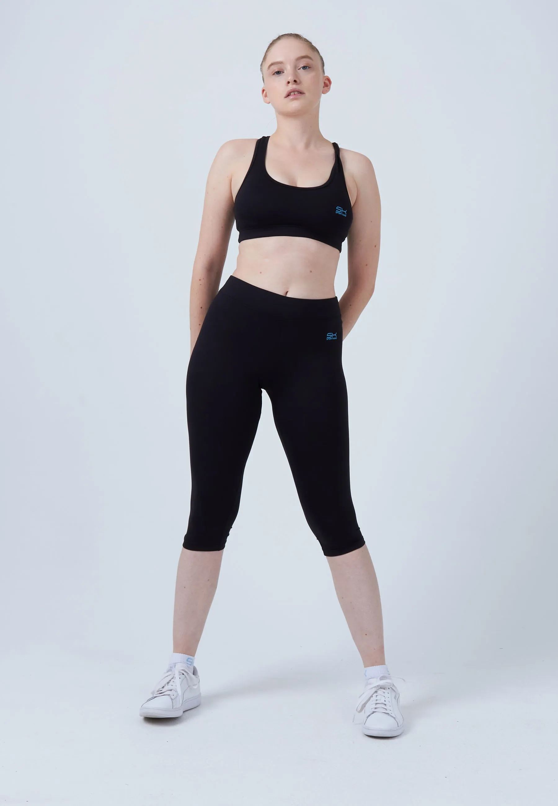 Tennis 3/4 Leggings, black