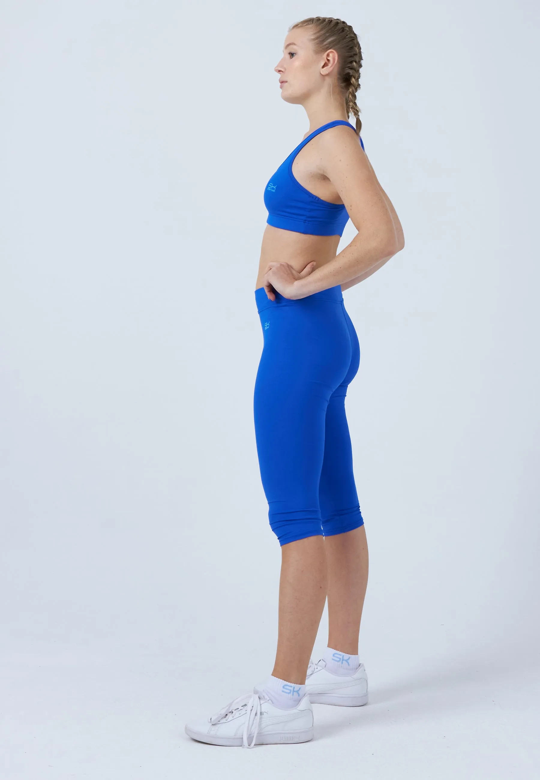 Tennis 3/4 Leggings, cobalt blue