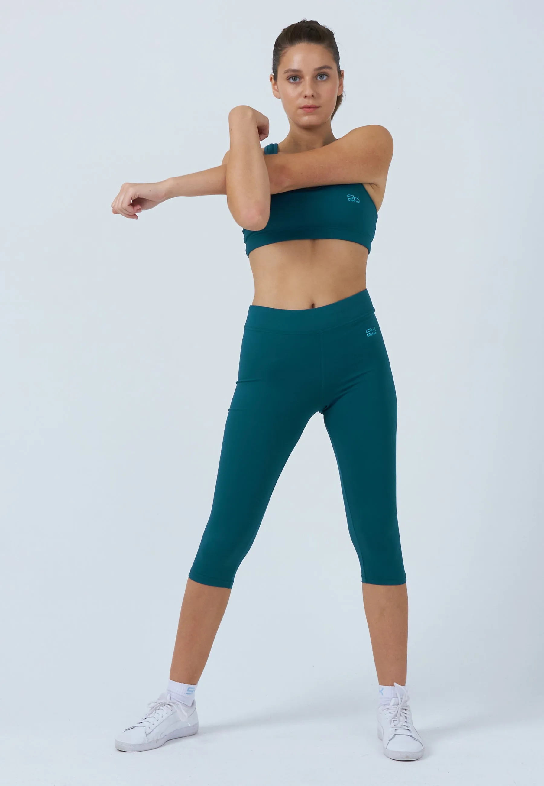 Tennis 3/4 Leggings, dark teal