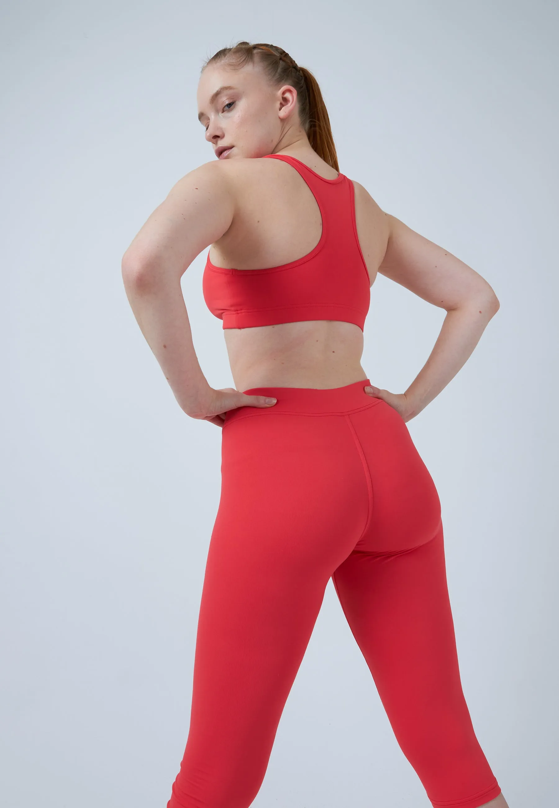 Tennis 3/4 Leggings, peach