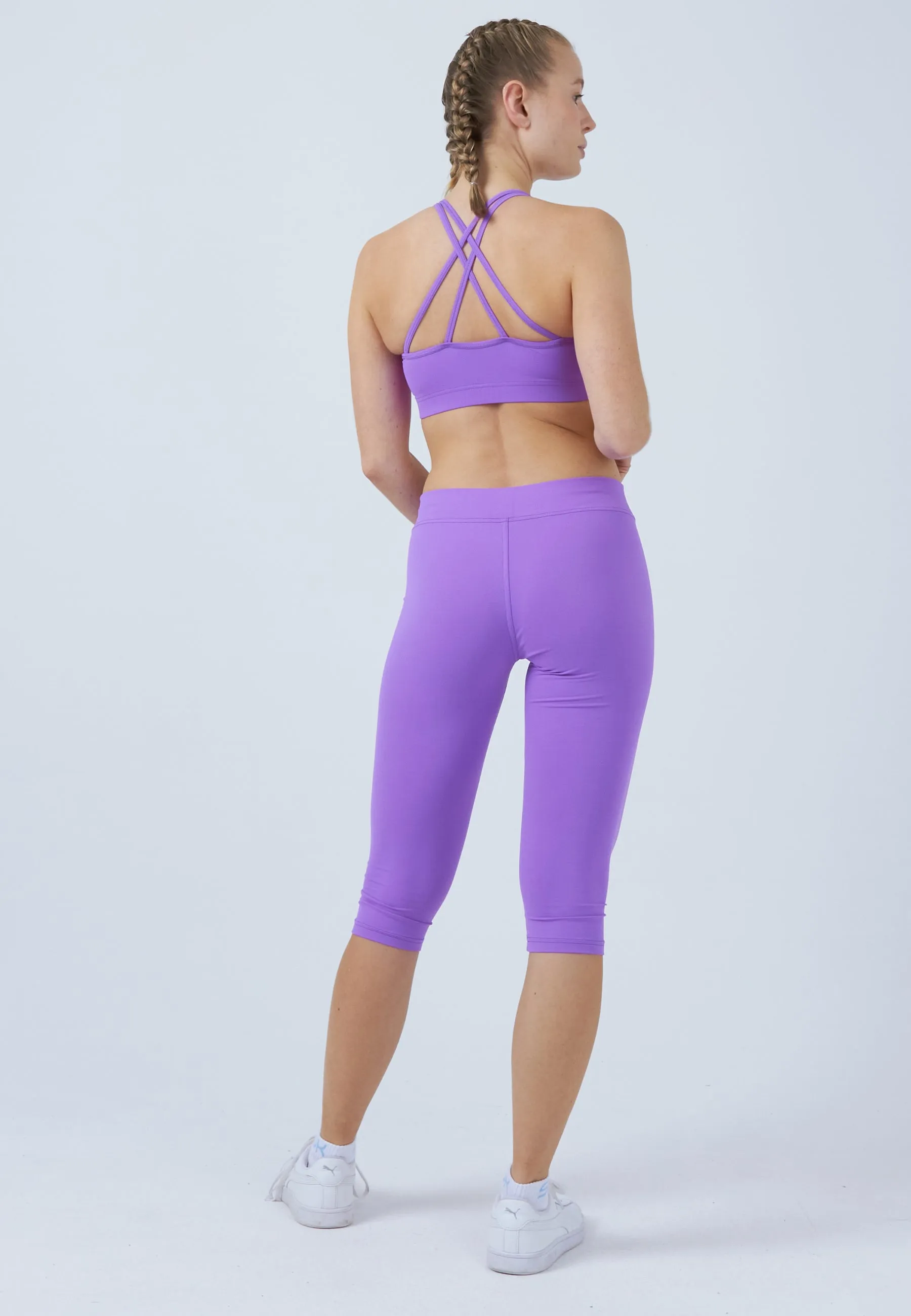 Tennis 3/4 Leggings, purple